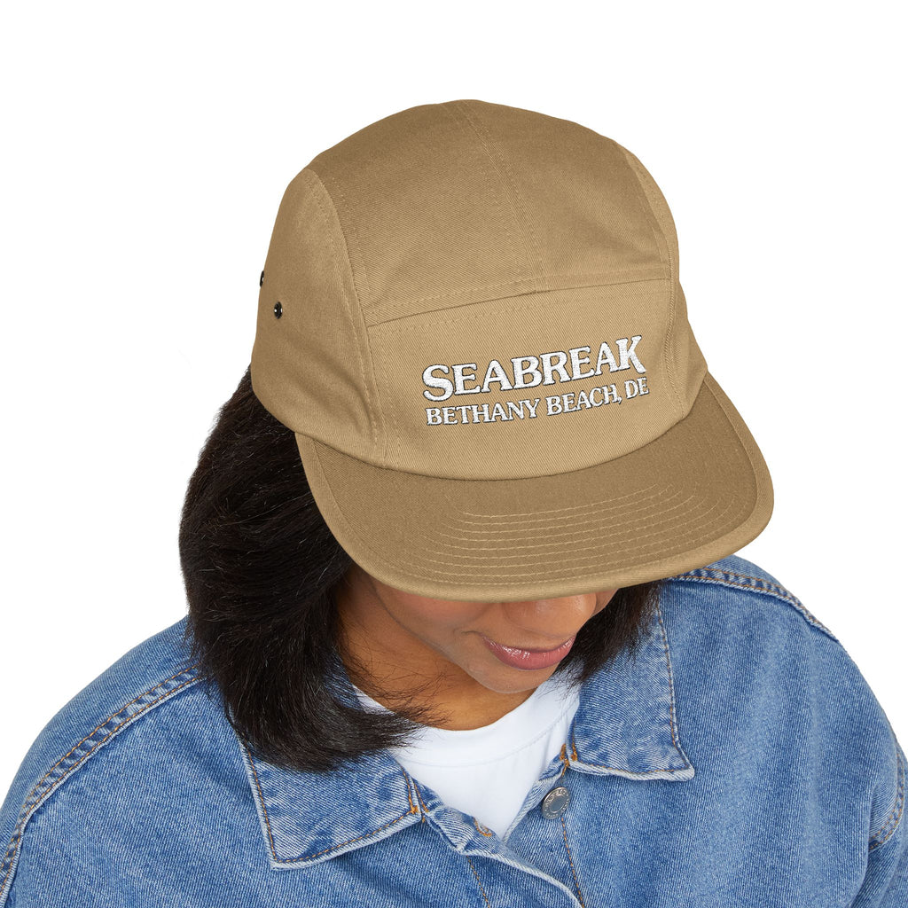 Embroidered Seabreak 5 Panel Cap