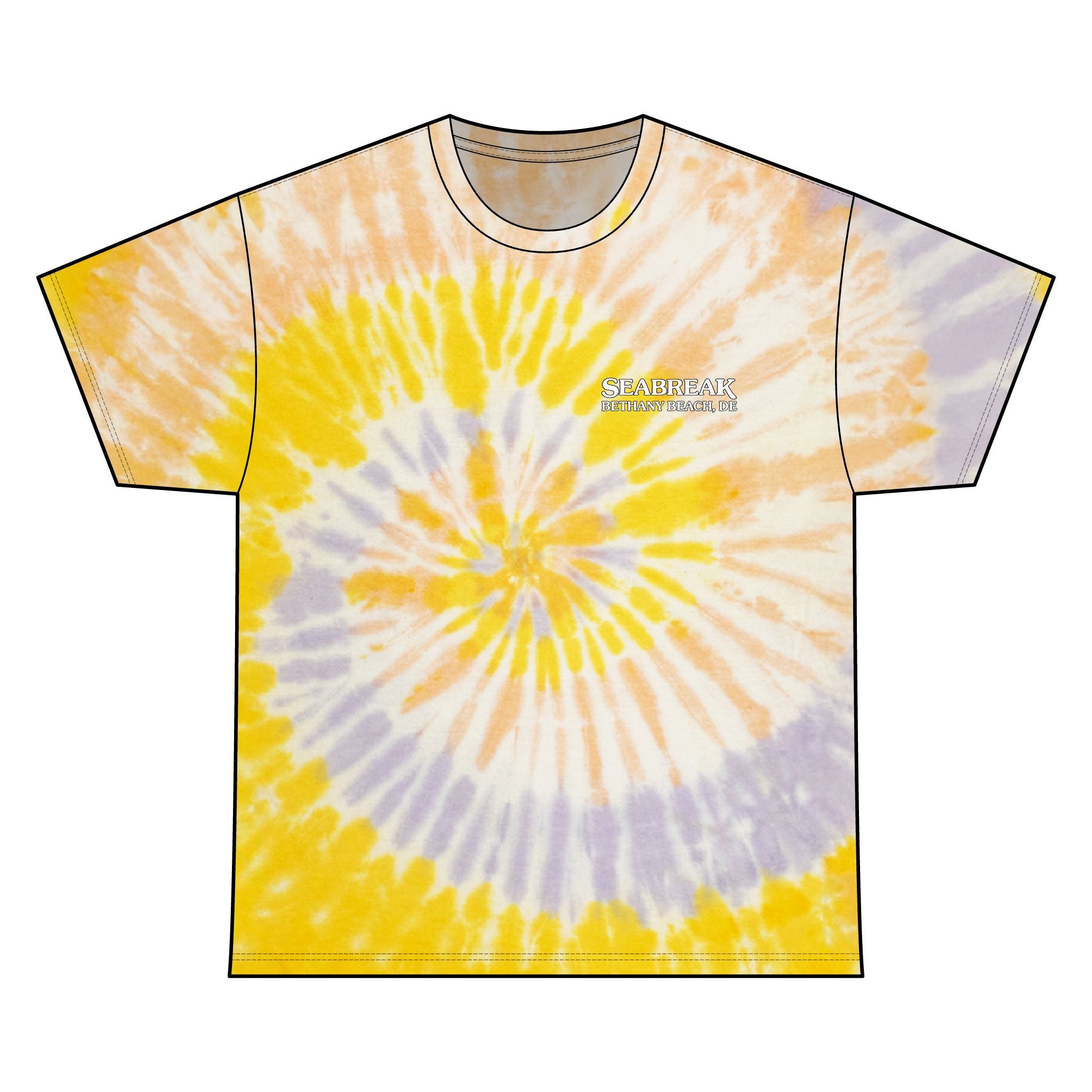 Unisex Seabreak Tie Dye Cotton Tee