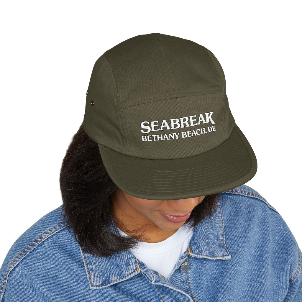 Embroidered Seabreak 5 Panel Cap