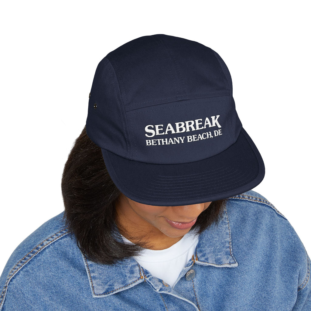 Embroidered Seabreak 5 Panel Cap